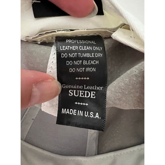 Emstate by Winner Caps Men's Light Grey Suede Leather Baseball Cap One Size - Picture 9 of 9